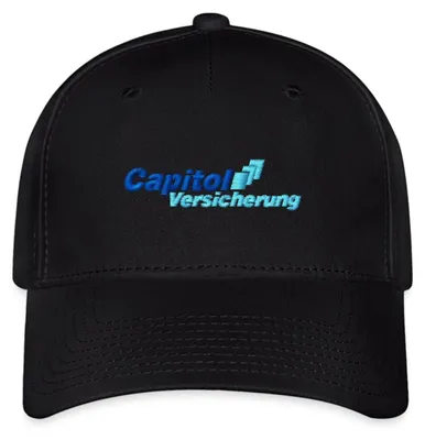 Produktbild von Spreadshirt Stromberg Gesticktes Logo Der Capitol Versicherung Flexfit Cap, S/M (Caps), Schwarz
