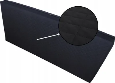 Obrázok produktu pre Pokrowiec na poduszkę półsztywny czarny 60 x 43 x 27 cm