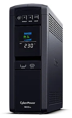 Imagen del producto de Cyber Power CP1600EPFCLCD, fuente de alimentación ininterrumpida (SAI) Cyberpower CP1600EPFCLCD, tipo Line-Interactive, 1600VA/1000W