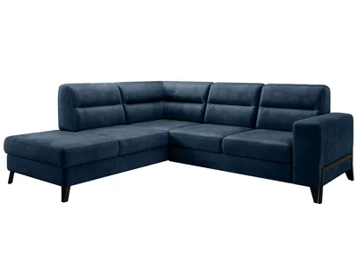 Produktbild von NABBI Ecksofa mit Klapp- und Stauraum Campa L - dunkelblau