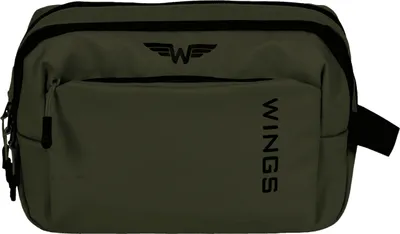 Produktbild von WINGS Reisekosmetiktasche ROOK, Grün, 3L, Wasserabweisend