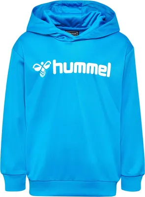 Produktbild von hummel Sweatshirt mit Kapuze und Logo-Print Langarm Rippbündchen Größe: 116