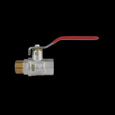 Immagine prodotto di Valvola a sfera in ottone AquaCraft 1001000128 con maniglia a leva (piatta) rosso, maschio x femmina 3/4"