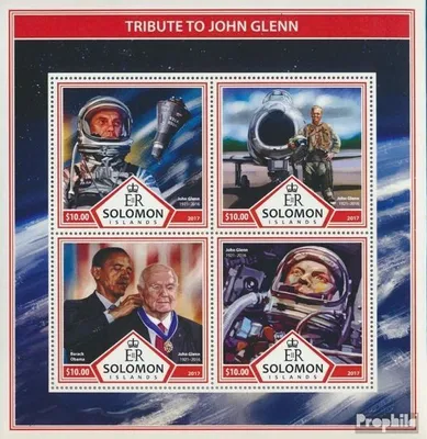 Produktbild von Briefmarken Salomoninseln 2017 Mi 4612-4615 Kleinbogen (kompl. Ausg.) postfrisch John Glenn