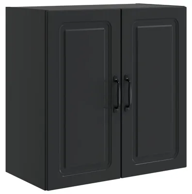 Image de Armoire murale vidaXL noire 59 x 31 x 60 cm en aggloméré