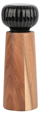 Zdjęcie produktu dla ESTIA | Młynek do pieprzu - 6 x 6 x 17 cm - Młynek do przypraw z drewna akacjowego - Młynek ceramiczny