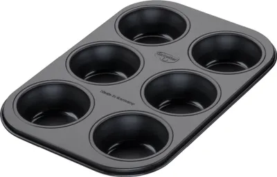 Produktbild von Dr. Oetker Classic Muffinform 6er Set Hochwertiges Muffinblech aus Stahlblech, 540 ml, Antihaft, Backofengeeignet