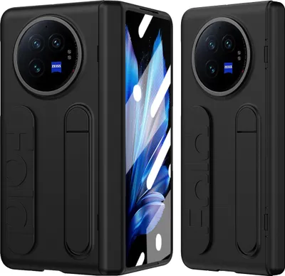 Immagine prodotto di Custodia con cinturino per vivo X Fold3 con protezione dello schermo, supporto e cerniera integrati, nero