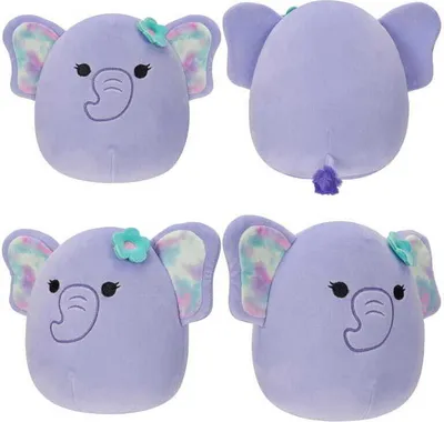 Image de Squishmallows 19 cm (7,5") - Série 18 - Anjali l'éléphant violet