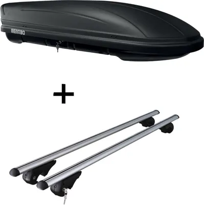 Produktbild von Dachbox MAA 400 Liter matt + Dachträger Rio 120 kompatibel mit für Skoda Octavia ab '04