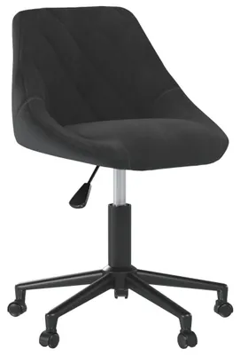 Produktbild von Drehstuhl mit Samtbezug und höhenverstellbarer Sitzfläche