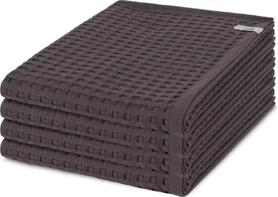Produktbild von Möve Piquee 4 X Handtuch im Set Strukturierte Waffelpiquée-Oberfläche, Extra saugfähig und weich, Mit praktischem Kordelaufhänger 50 X 100cm