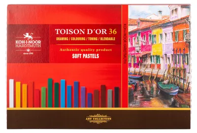 Obrázok produktu pre KOH-I-NOOR Toisor D'or Soft Pastels Sada suchých pastelov 36 ks