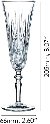 Produktbild von Nachtmann Palais, Champagnerflöte, 140 ml, Glas, Transparent, Palais, 205 mm