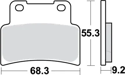 Zdjęcie produktu dla Klocki hamulcowe przedniego koła do motocykla Yamaha MT 125 z lat 2014–2016 – klocki hamulcowe firmy TRW – nowe