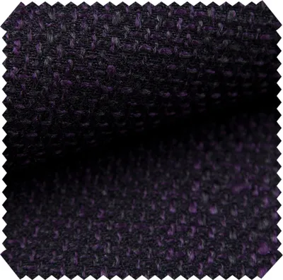 Produktbild von novely® LANZ Premium Möbelstoff mit Schwerem Webcharakter - Grob Gewebter Polsterstoff - Pflegeleichte Meterware 1lfm - Farbe: 12 Schwarz Lila nok