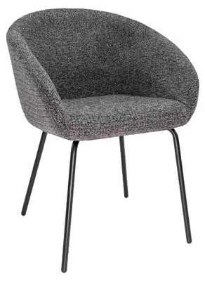 Produktbild von Kick Collection Esszimmerstuhl Brent - Dunkelgrau - Textur Stoff - Erhältlich in vielen Farben