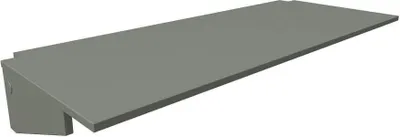 Productafbeelding van Bureauplank van 120 cm, van hout, voor een hoogslaper - Grijs
