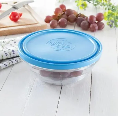 Image de Freshbox - Boite de conservation ronde couvercle bleu 97cl