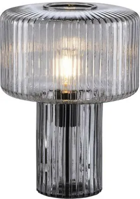 Produktbild von PAUL NEUHAUS Tischleuchte, Glas, Rauchschwarz, Designer, E27