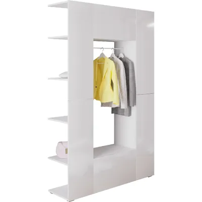 Produktbild von Garderobe CUBE weiß / weiß hochglanz