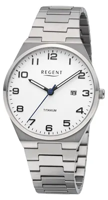 Produktbild von REGENT Herrenuhr F1614 Titan Quarzwerk
