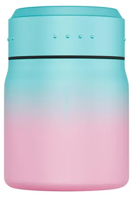 Image de Boîte à déjeuner isotherme Satch, couleur bleu clair, motif graffiti
