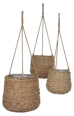 Obrázek produktu pro Mica Decorations Avalon - sada 3 kusů - V90 x Ø30 cm - mořská tráva - světle hnědá