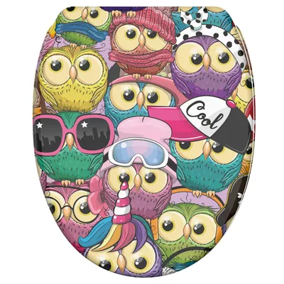 Produktbild von SANILO® WC-Sitz mit Absenkautomatik und Schnellverschluss Owl, Toilettendeckel direkt vom Hersteller, Klodeckel, Klobrille, WC Deckel, WC Brille