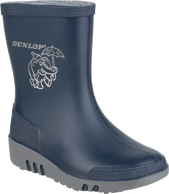 Obrázok produktu pre Dunlop Mini Kinder Gummistiefel Elefant FS2808 (20 EU) (Blau/Grau)
