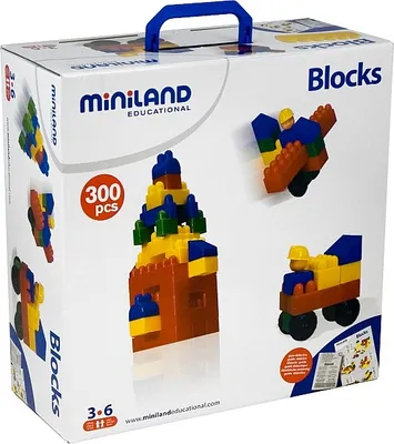 Produktbild von Konstruktionsspiel Miniland Bricks 300-tlg