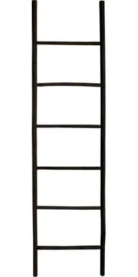 Produktbild von Handtuchleiter MSV TILDA 190 x 50 cm Bambus schwarz matt 144112