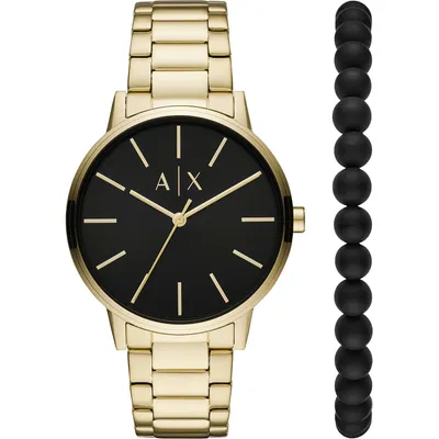 Obrázek produktu pro Pánský set ARMANI EXCHANGE AX7119 ve zlaté barvě