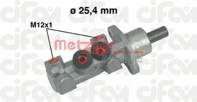 Produktbild von METZGER 202-451 Bremszylinder Hauptbremszylinder für VW Transporter IV Bus (70B, 70C, 7DB, 7DK, 70J, 70K, 7DC, 7DJ) Transporter IV Kastenwagen