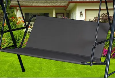 Produktbild von Schaukelstuhlabdeckung 115x48x48 cm, 600D Oxford-Gewebe, schwarz, für Garten