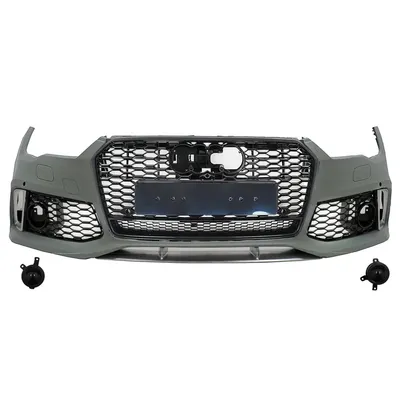 Productafbeelding van Stootbalk met radiatorrooster voor Audi A7 4G (facelift model) 2015–2018, design zoals de RS7.