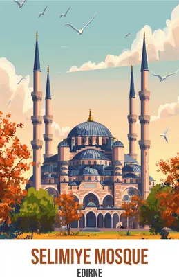 Obrázek produktu pro Plakát 15x20 cm Selimiye-Moschee, Edirne