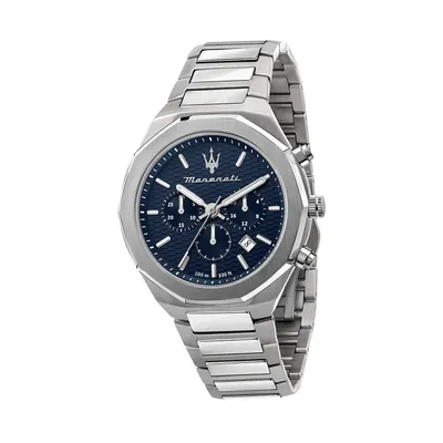 Zdjęcie produktu dla Maserati zegarek na rękę ze stali nierdzewnej chronograf STILE mężczyźni srebrny D2UMAR8873642006