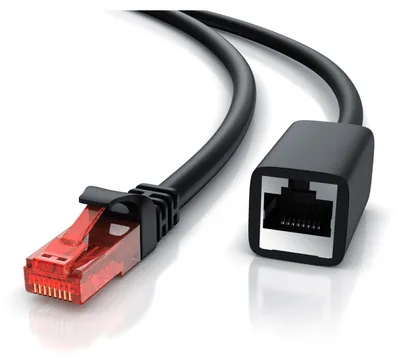 Produktbild von CSL Patchkabel CAT 6 Verlängerungskabel - Gigabit Ethernet LAN Kabel - UTP - 1000 Mbit/s - Netzwerkkabel - 2m