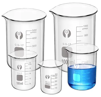 Glas-Messbecher-Set 5-teilig 50–1000 ml Borosilikatglas