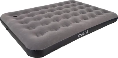 Produktbild von Avenli Luftmatratze Camping CloudCoil grau eingebaute Fußpumpe  191x137x22cm