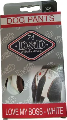 Produktbild von D&D Hundeschutzhose Dehnbündchen Weiß Waschbar Hunde Pants GR.XS  /  16-23cm