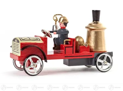 Produktbild von Miniatur Feuerwehr Dampfspritze  Höhe ca 4 cm NEU