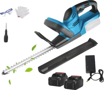 Immagine prodotto di Tagliasiepi a batteria, lunghezza lama 22 pollici, fino a 15000 giri/min, set 2 batterie