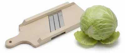 Zdjęcie produktu dla Ręczna Kuchenna Szatkownica DO KAPUSTY 40cm Tarka drewniana 3 STALOWE noże