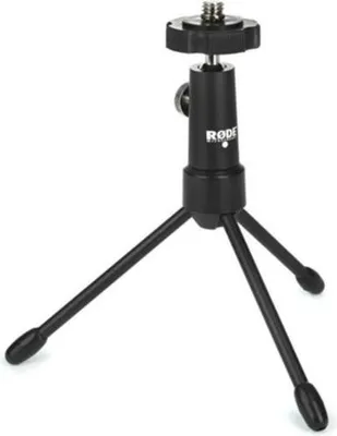 Produktbild von Mini-Tischstativ Tripod (schwarz, 360° drehbar, neigbar)