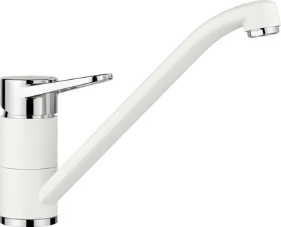 Zdjęcie produktu dla BLANCOWEGA II SILGRANIT wygląd dwukolorowy srebrny granit biały/chrom