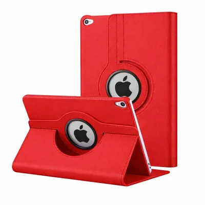 Produktbild von 360° Schutzhülle für Apple iPad Pro 12.9 Zoll (2017) 2. Generation / Apple iPad Pro 12.9" (2015) 1. Generation Tasche Hülle Drehbar Stand - ROT