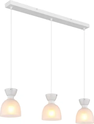 Produktbild von Globo Lighting Hängeleuchte Metall weiß matt, 3x E14