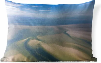 Produktbild von MuchoWow® Outdoor Kissen - Meer - Sand - Himmel - 60x40 cm - Wetterfest - Lounge Kissen - Zierkissen - Kissen für Innenräume
